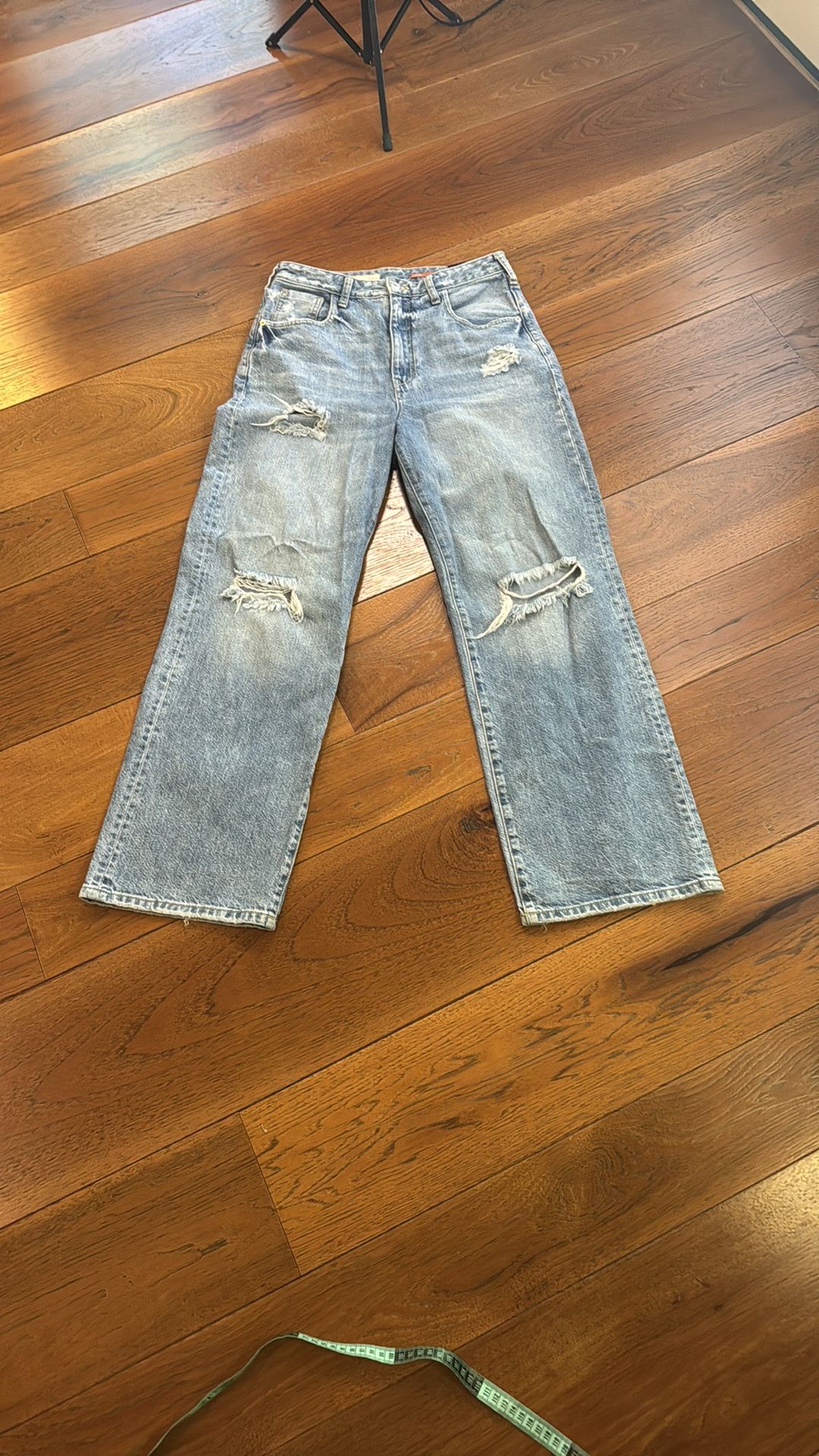 Anthropologie Pilcro The Joey Destroyed Slouchy Wide Leg Jeans