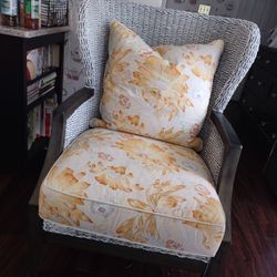Wing Back Wicker Chair By Lexington Furniture Vo