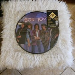 Original, Bon Jovi, SLIPPERY WHEN WET, Picture Disc LP, Rare, XLENT!