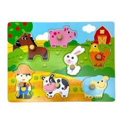Wooden Old Mac Donald Farm Puzzle For Toddlers 