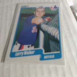 1990 Fleer Rookie Card Of Larry Walker