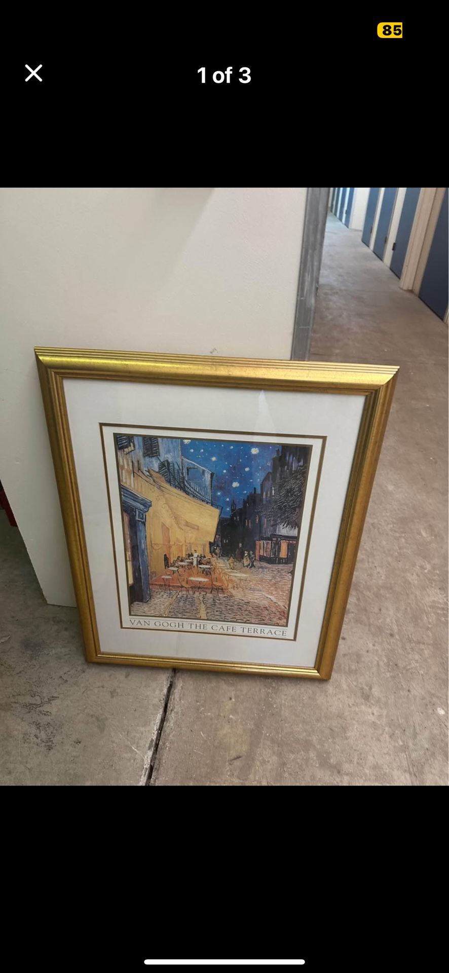 Large custom framed Vincent Van Gogh "Cafe Terrace At Night" print(36"×31") Excellent condition Bought this NY.