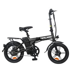 GlareWheel EB-X6 Foldable Electric Bike Urban Fashion - Black