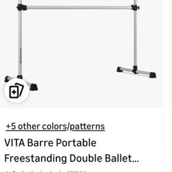 VITA Barre Portable Freestanding Double Ballet Barre