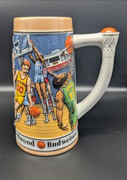 1991 Budweiser Basketball Stein Mug Anheuser Busch