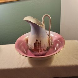 Old Large Pitcher And Basin