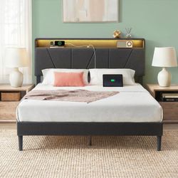 Zinus Maya Upholstered Platform Bed, Full