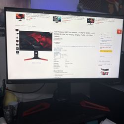 ACER PREDATOR Monitor 27” in