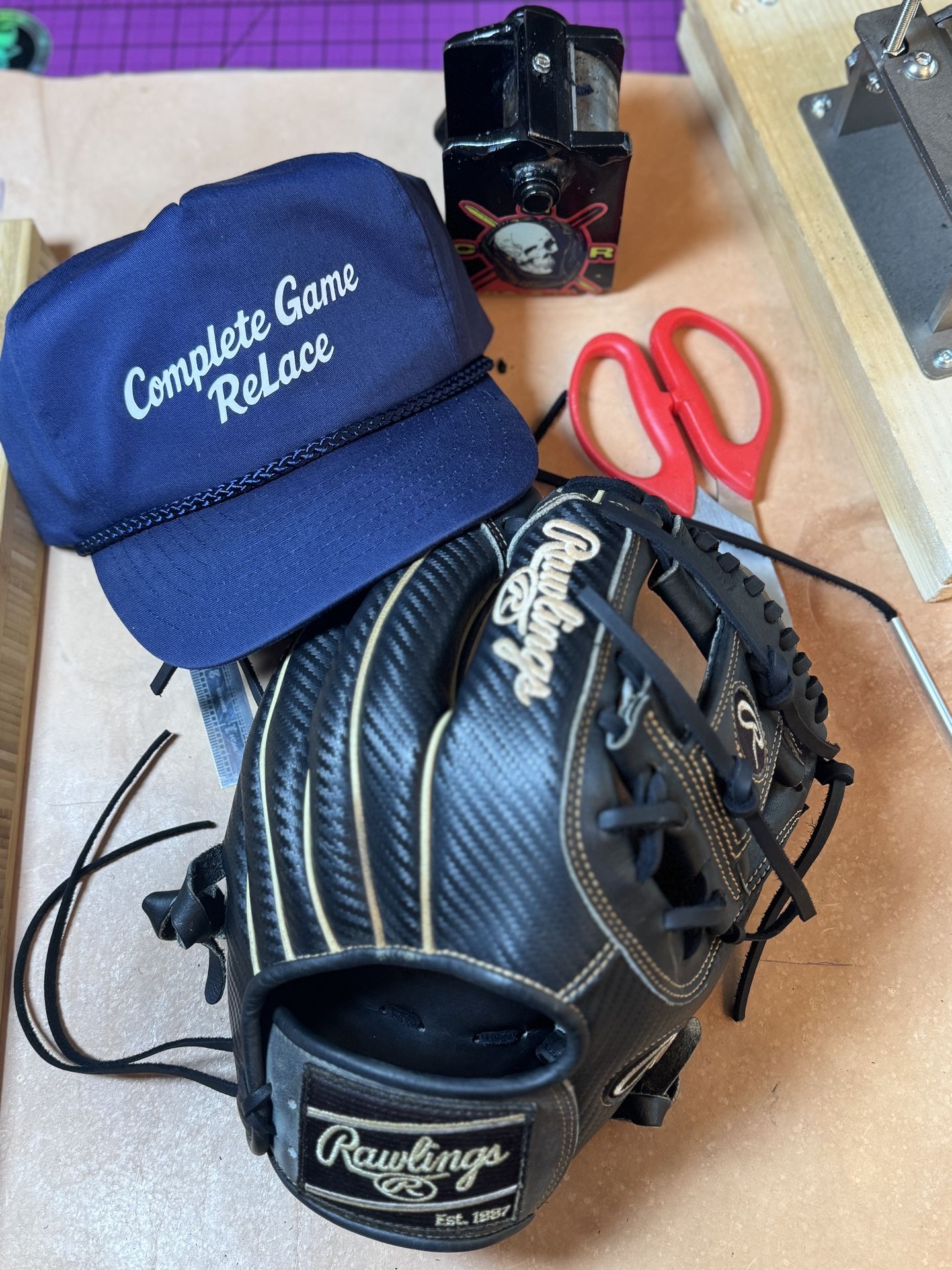 Baseball Softball Glove Repair – Chino (Black Lace)