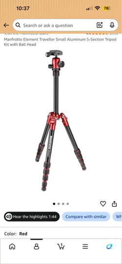 Two camera tripods