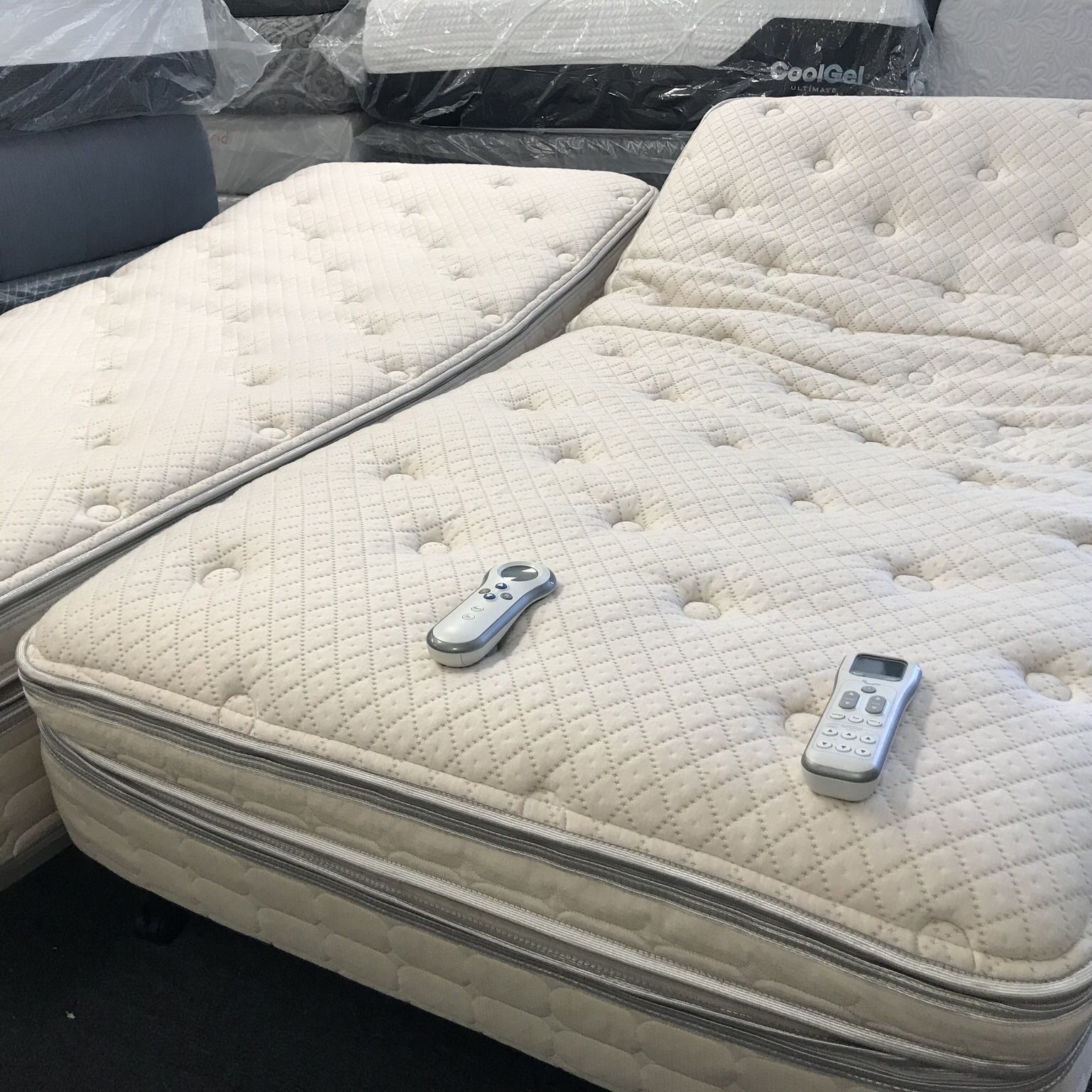 SPLIT KING SLEEP NUMBER I8 MATTRESSES WITH ADJUSTABLE BEDS 1500