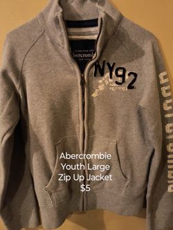 Abercrombie Youth Large Zip Up Jacket