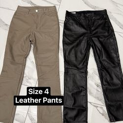 Ladies leather pants