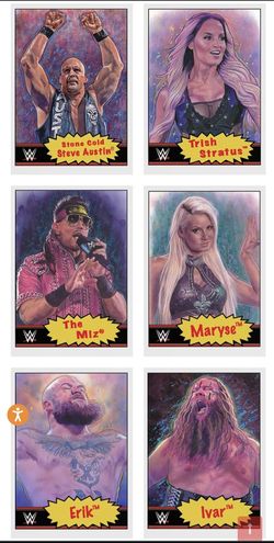 WWE 2021 LIVING SET 6 Cards #1 Stone Cold and more? (sealed)