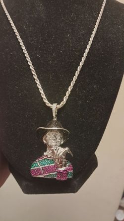Sterling silver Freddy krueger necklace