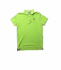 Abercrombie & Fitch Muscle Fit Polo Shirt in a vibrant neon green