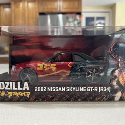 2002 Nissan Skyline GT-R (R34) Scale 1:24 By Jada Toys.