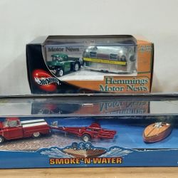 Hot wheels Die cast collectable sets Smoke n water & Hemming motor news 1:64 scale , YES THEY ARE AVAILABLE  pickup in Turner kck 66106 