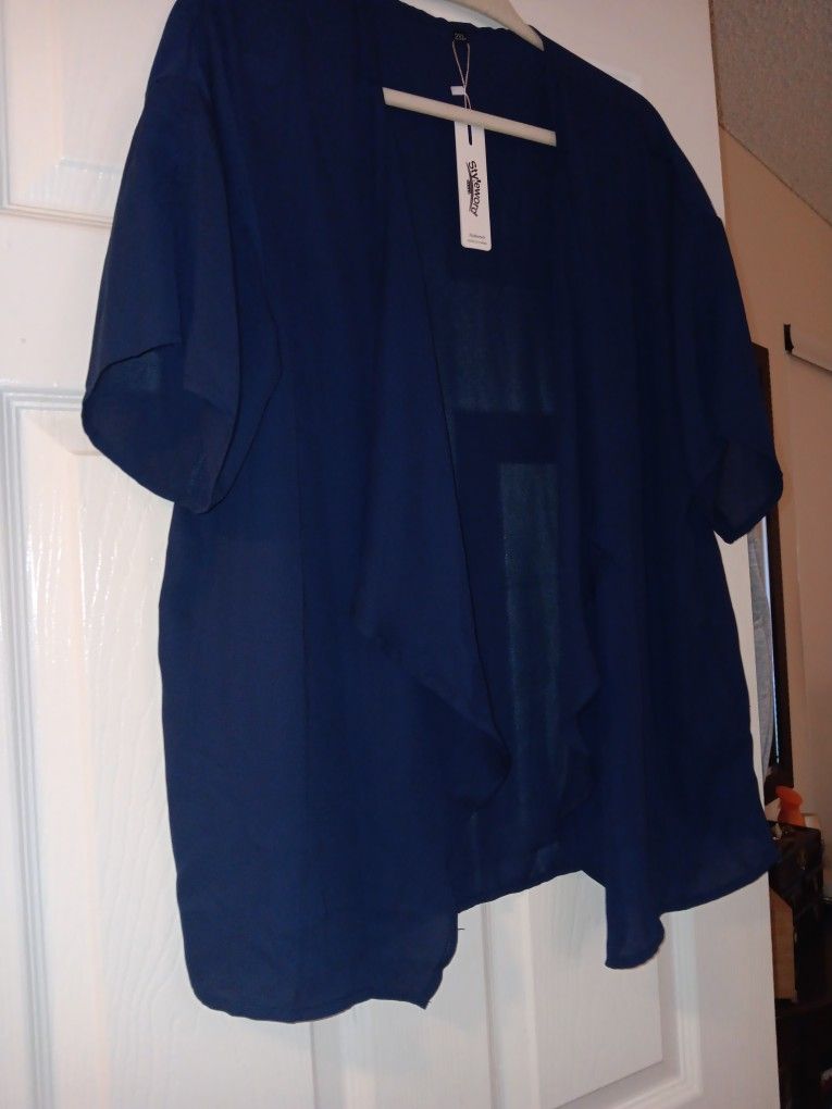 New Navy Blue Dress  Vest