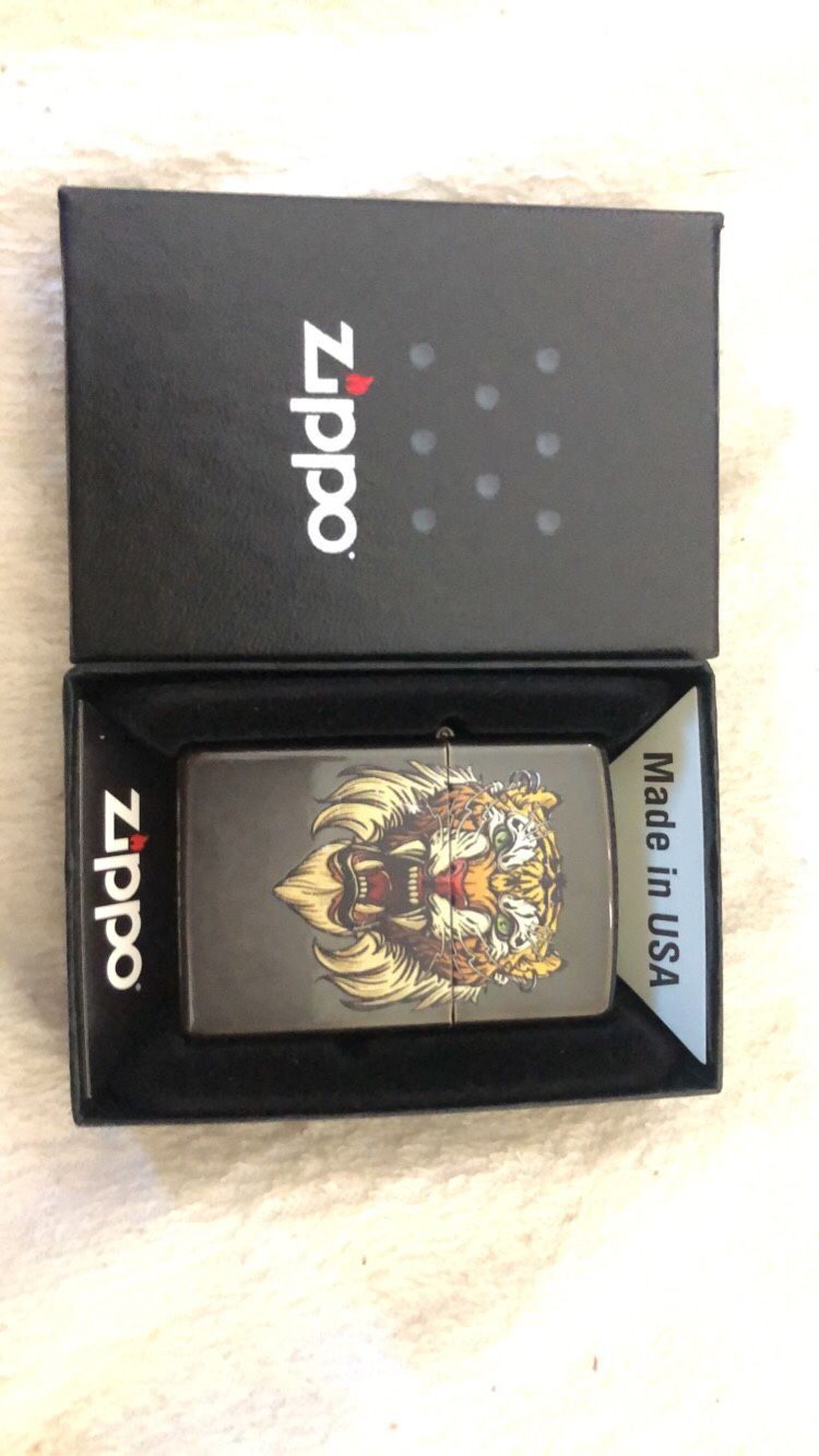 Never Used Tiger Zippo Lighter