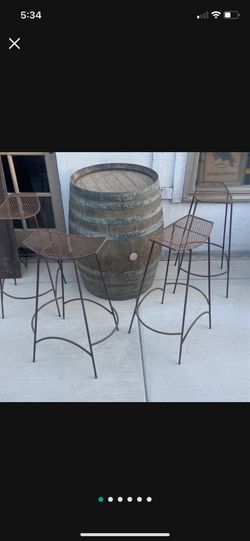 4 Industrial Stool. Hand Made,  Not Store Bought. 