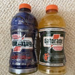 Pair Gatorade Upside down Citrus Cooler Stranger Things Limited Edition