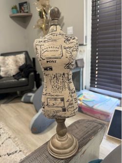 Small dress form decoration 16.5 inch tall