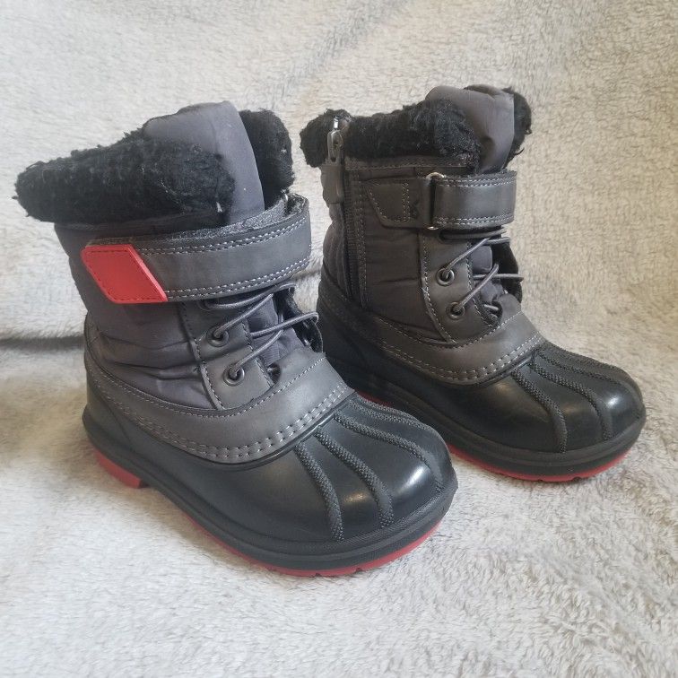 Cat & Jack Toddler Journey Boys Boots Black Size 10 Waterproof Thermolite
