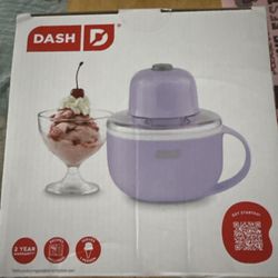  DASH My Mug Ice Cream Maker  Color/finish: lilac/glossy Design details: Easy to Use: Freeze Mug overnight, add ingredients, churn with one touch Meas