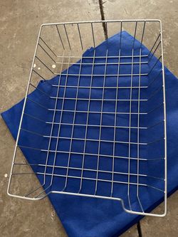 Silver Metal Wire Desk Letter Tray