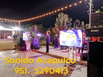 Sonido Acapulco Para Toda Ocasión Contamos Con Pantalla Led Y Televisiones Y 4 Chisperos Precios Diferentes