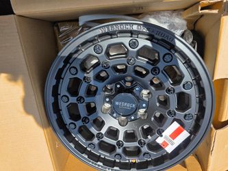 4 brand new 17" black satin wheels (6x139.7)