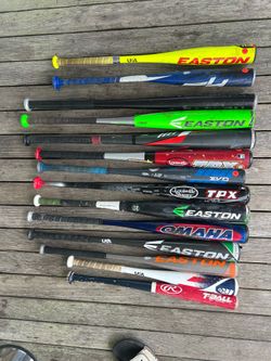(19) Metal Bats 25-34”.