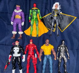 Marvel Legends Daredevil Luke Cage Punisher Comic Figures Lot
