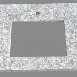 🔥 BARGAIN: BARGAIN: $185 Polished Black Quartz Vanity Top 31x22.5 (Compare $400+)