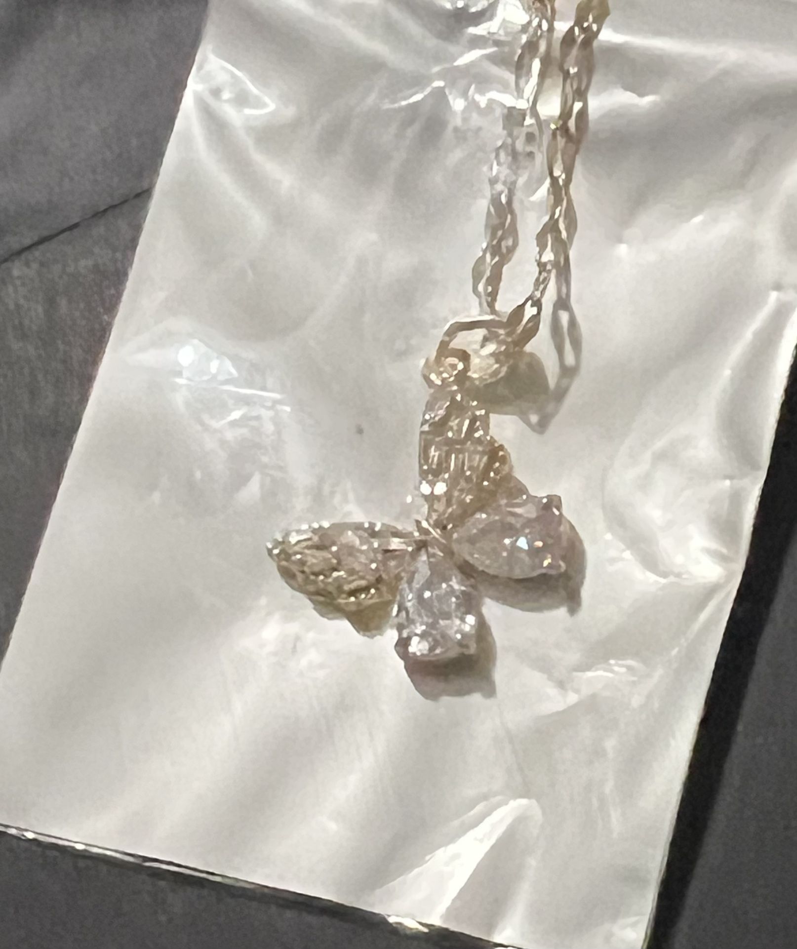 BRAND NEW IN BOXGold Plated 16” w/2” Extender Butterfly Charm Necklaces Chain Stainless Steel Pendant Choker Necklace
