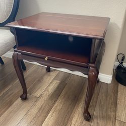 Small Cherry Finish Side Table