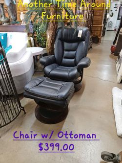 Chair w/ ottoman We are located at 2811 East Bell road. Another Time Around Furniture.