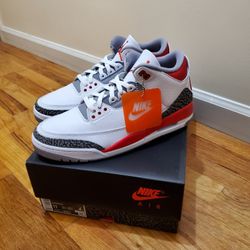 Men's Jordan Retro 3 Fire Red Size 11 2022