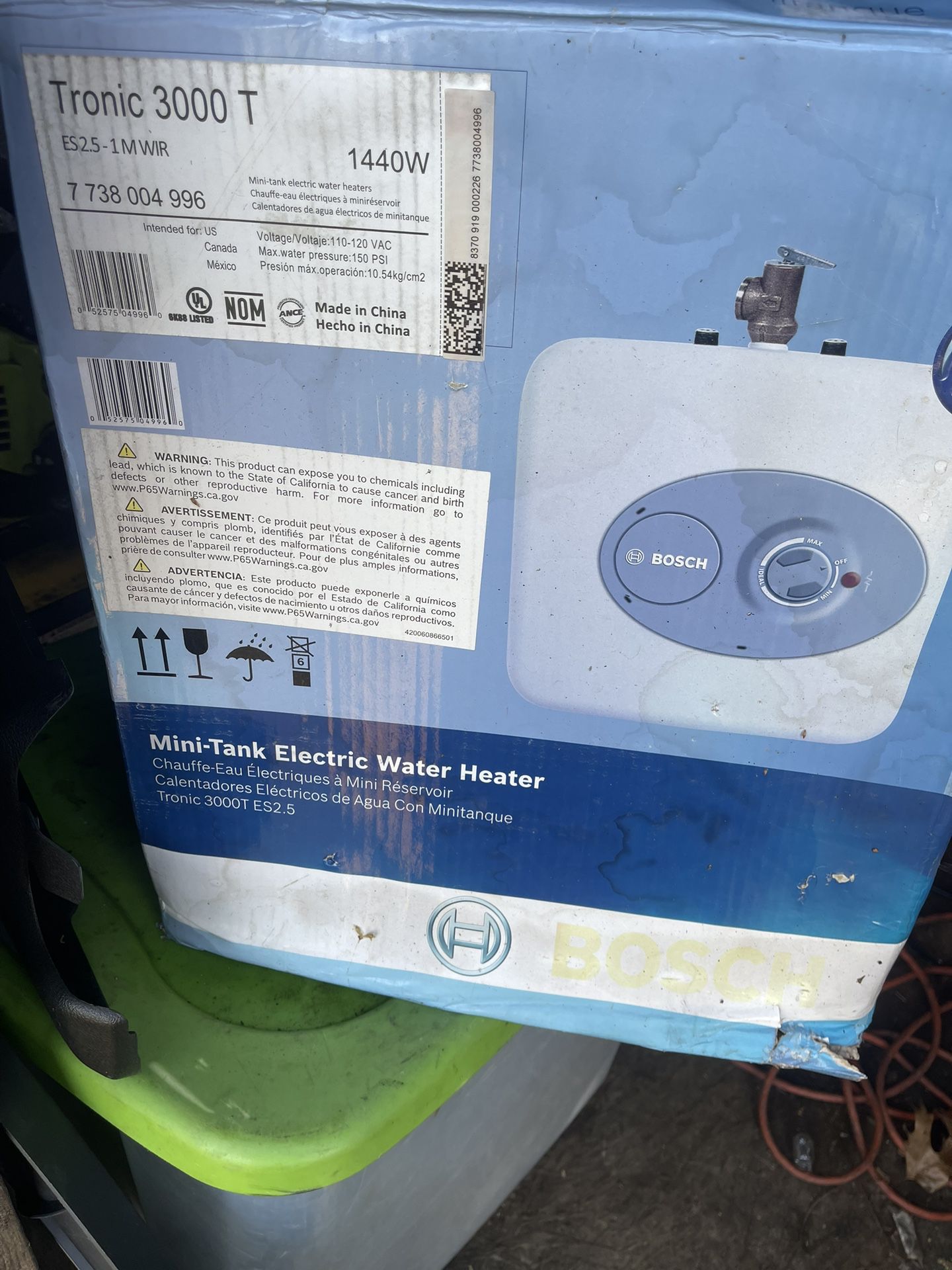 Bosch Mini Electric Water Heater