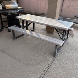 outside picnic table