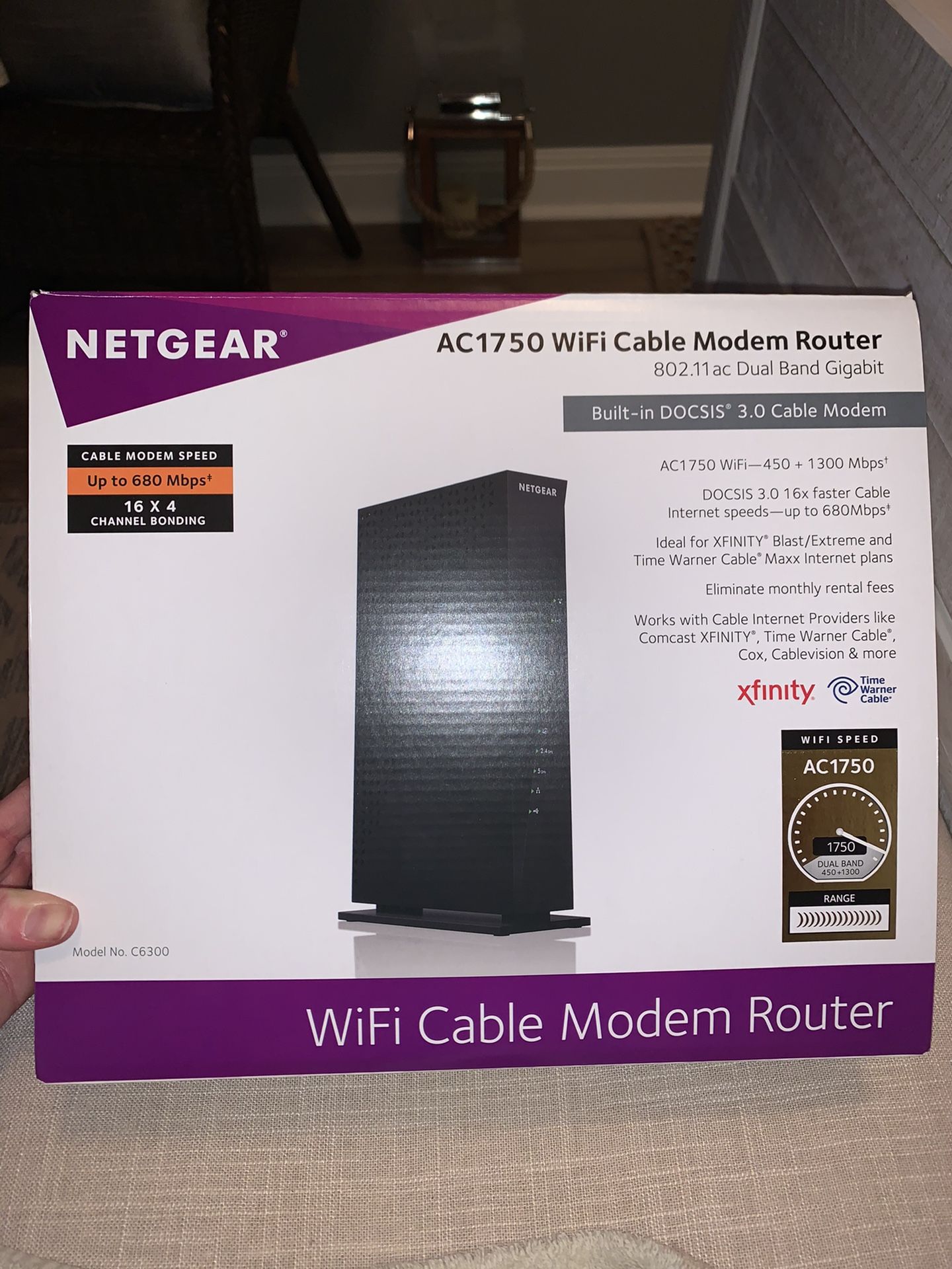 NETGEAR WiFi Cable Modem Router