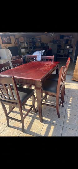 Excellent condition, dining set side tables wall cabinet, and tv tray  table