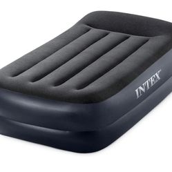 Intex Inflatable Bed Mattress Twin Single Fast-fill Build In Air pump Self Inflating Electric Plug-in Guest Kids REI Tent Camping 