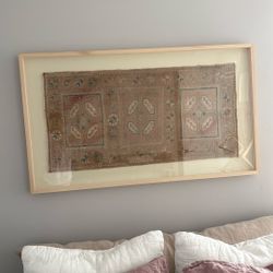 Framed Vintage Rug Wall Art  