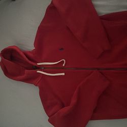 Red Polo Ralph Lauren zipup Size M