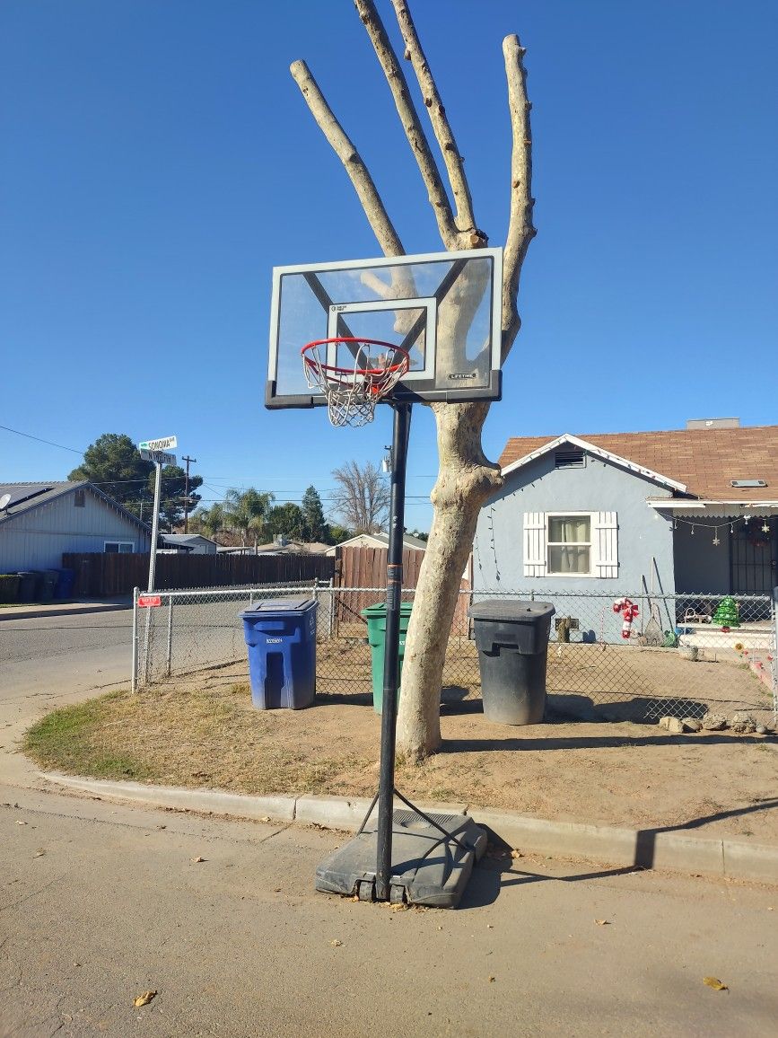 Basketball Hoop Barely Used Lifts Up And Down So Kids And Grown-ups Can Play...pick Up Only Cuz I Dnt Have A Truck To Deliver It...taking Offers