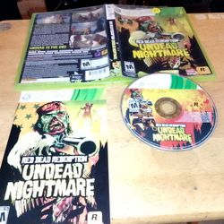 Xbox 360 Game Red Dead Redemption Undead Nightmare 