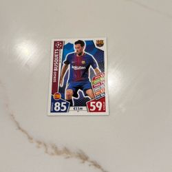 Rare Busquets Soccer Card