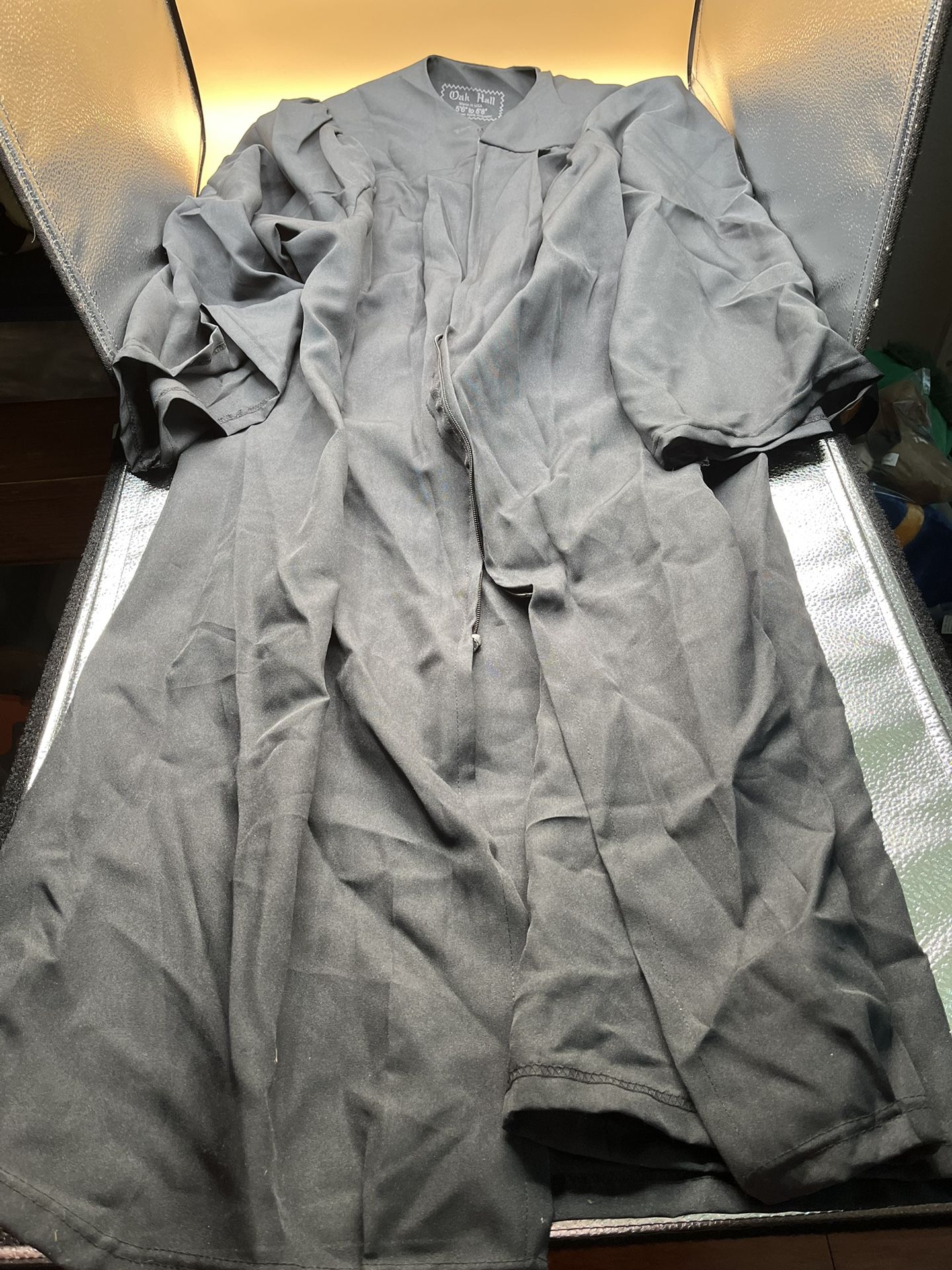 Black Graduation Gown From Oak Hall